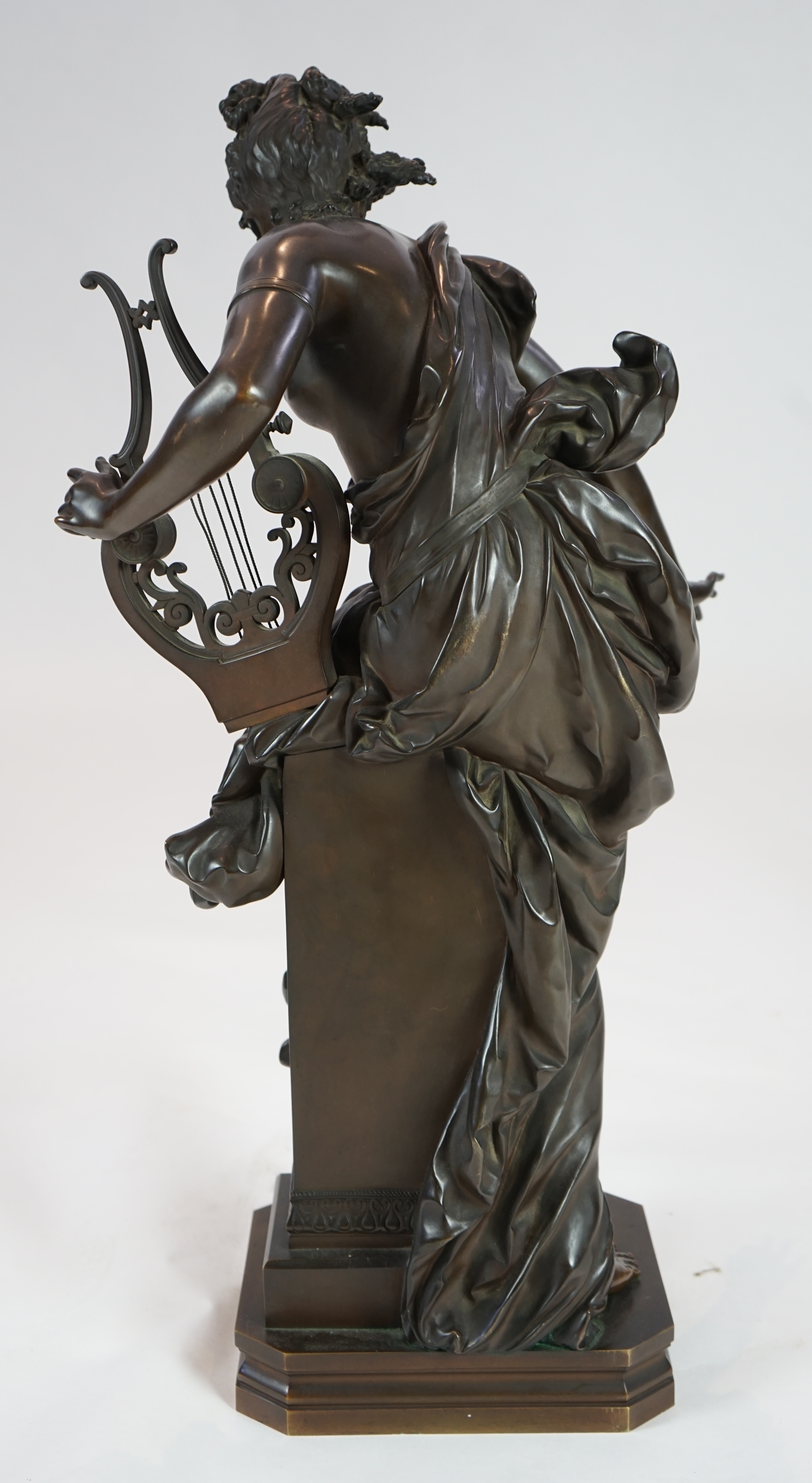 Albert-Ernest Carrier Belleuse (French, 1824-1887). A large bronze figure of 